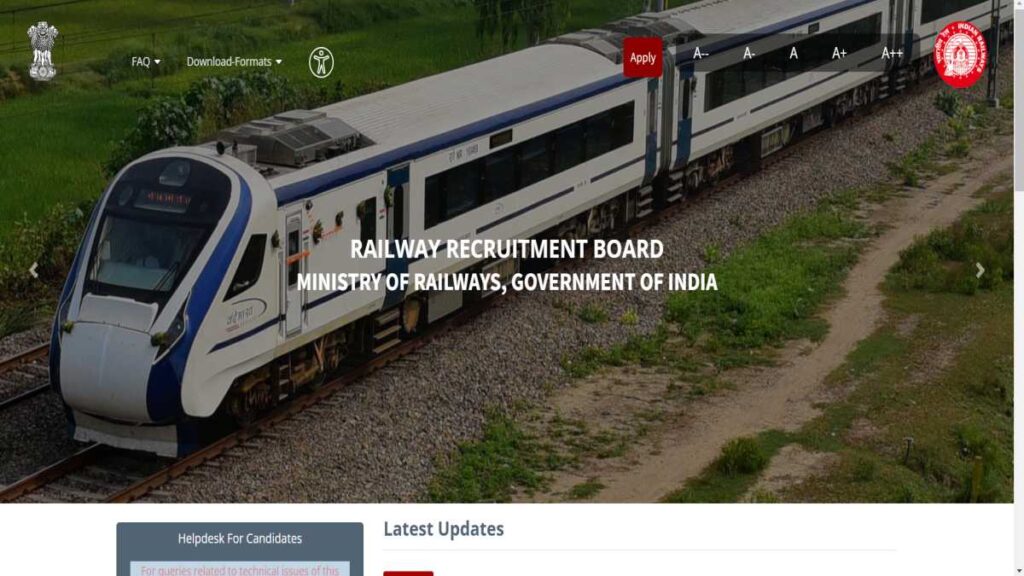 RRB Technician Recruitment